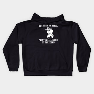 From Loving Spouse to Paintball Legend: Weekend Warrior Tee & Hoodie Kids Hoodie